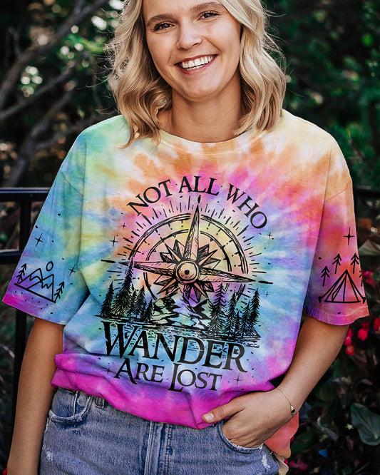 Maxcorners Not All Who Wander Are Lost Tie Dye All Over Print LM2101