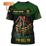 I Am All In Poker Chip Shirts for Men, Custom Casino Poker T Shirts, Gifts for Poker Players
