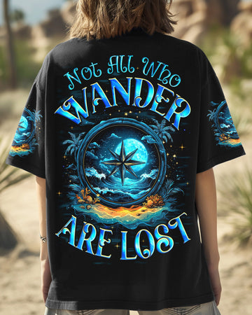 Maxcorners Not All Who Wander Are Lost Compass All Over Print LM1501