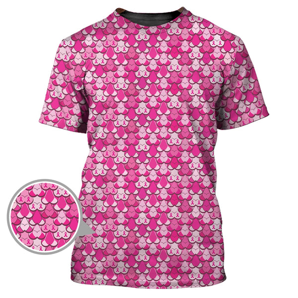 Maxcorners American Tatas Funny Golf Shirt, Pattern Golf Polos For Women,Breast Cancer Golf Shirt For Golfers