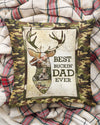 Maxcorners Personalized Best Buckin' Dad Ever Deer Pillow LM1601