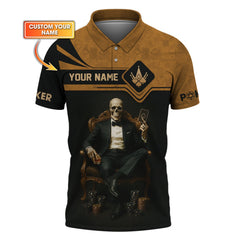 Maxcorners Grim Reaper Custom Personalized Poker Chips Shirts, ACE Card T Shirt, Poker Gift IdeasLM1009