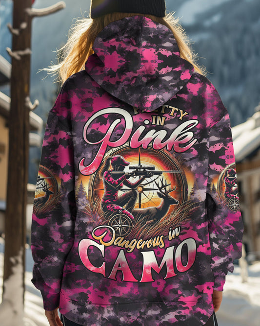 Maxcorners (Hot Deal) Pretty In Pink Hunting All Over Print LM1601