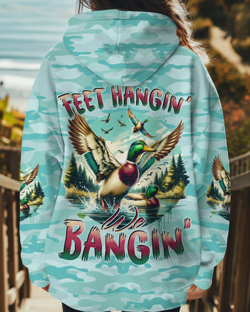 Maxcorners Feet Hangin' We Bangin' Hunting Duck Camo All Over Print LM1601
