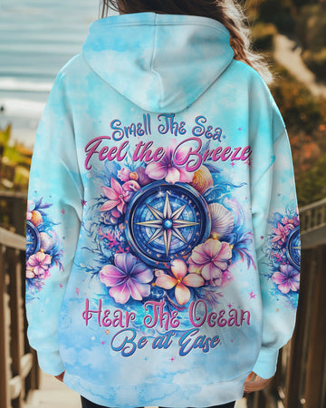 Maxcorners Smell The Sea Feel The Breeze Compass All Over Print LM1501