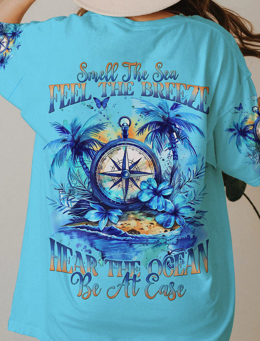 Maxcorners Smell The Sea Feel The Breeze Compass All Over Print LM2101