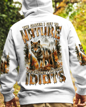 Maxcorners The Closer I Get To Nature Wolf All Over Print LM2101