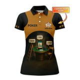Personalized Name Poker Shirt, I Raise I Call I Fold Polos, Funny Poker T-Shirts For Players