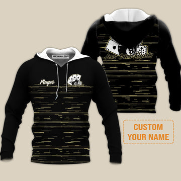 Maxcorners Customized Name Aces Over Eights 8 Ball Pool Billiards 3D All Over Printed Clothes