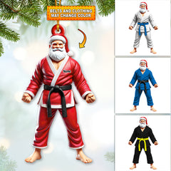 Maxcorners Custom Name Karate Christmas Ornament, Christmas Gift for Karate Lover 2D Flat LM2211