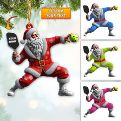 Maxcorners Custom Name Pickleball Ornament, Christmas Gift for Pickleball Lover 2D Flat LM2111