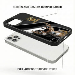 Maxcorners Artist Hunting - Buck Around And Find Out Deer Forest Camo Personalized Name Phone Case