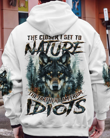 Maxcorners The Closer I Get To Nature Wolf All Over Print LM2101