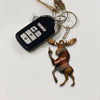 Maxcorners Personalized Funny Moose Acrylic Christmas Ornament And Keychain- Custom Decoration Holiday Gift for Hunters 2D Flat