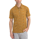 Maxcorners Corgi Dog Pattern Golf Shirt, Funny Corgi Golf Shirt For Dog Lovers, Golf Gift For Men's
