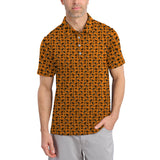 Maxcorners Funny Pattern Golf Shirt, Halloween Golf Shirt For Golfer, Golf Gift For Men