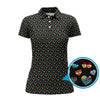 Maxcorners Halloween Pattern Golf Shirt, Funny Boobs Golf Shirt, Crazy Golf Shirt For Golfer
