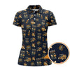 Maxcorners Funny Bourbon Pattern Polos, Golf and Bourbon Shirt for Men, Gift For Golfers