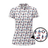 Maxcorners USA Golf Shirts, American Golf Shirt For Men, Pattern Golf Gift For Golfers