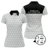 Maxcorners Funny Golf Shirt For Men, "Things I Do in My Spare Time " Shirts, Pattern Golf Polos, Best Gifts For Golfers
