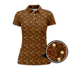 Maxcorners Turkey Golf Shirt For Men, Thanksgiving Golf Shirt, Funny Pattern Golf Shirt For Golfer