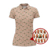 Maxcorners Funny Pattern Golf Shirt For Golfer, Christmas Golf Shirt, Golf Gift For Men