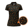 Maxcorners Funny Pattern Golf Shirt, Bigfoot Golf Shirt, Halloween Golf Shirt For Golfer