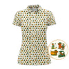 Maxcorners Dachshund Pattern Golf Shirt – Funny Dog Golf Polos For Pet Lovers - Golf Gift For Golfers