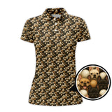 Maxcorners French Bulldog Golf Shirt For Men,Funny Pattern Golf Shirt, Dog Golf Shirt For Golfer