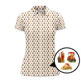 Maxcorners Golden Retriever Golf Shirt, Funny Pattern Golf Shirt For Men, Dog Golf Shirt, Christmas Golf Shirt For Golfer