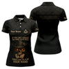 Maxcorners Texas Hold Em Shirts, Custom Name Poker Player Polos, Skull Poker ShirtLM1009