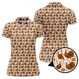 Maxcorners Funny Turkey Golf Shirt For Men, Thanksgiving Golf Shirt, Pattern Golf Shirt For Golfer