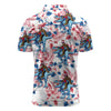 Maxcorners Bigfoot Patriotic Dinosaur Golf Polo Shirt