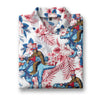 Maxcorners Bigfoot Patriotic Dinosaur Golf Polo Shirt