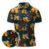 Maxcorners Bigfoot Chugs and Cheers Golf Polo Shirt