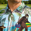 Maxcorners Sasquatch Beach Party Mode Golf Polo Shirt