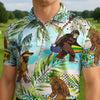 Maxcorners Sasquatch Beach Party Mode Golf Polo Shirt