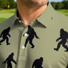 Maxcorners Sasquatch Silhouette Club Golf Polo Shirt