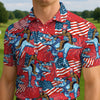 Maxcorners 4th of July Sasquatch Party Golf Polo Shirt