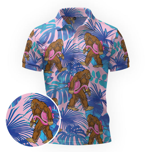 Maxcorners Bigfoot Floatie Squad Golf Polo Shirt