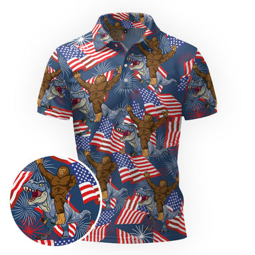 Maxcorners 4th of July Vibes Golf Polo Shirt