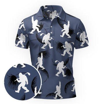 Maxcorners Sasquatch Swing Society Golf Polo Shirt