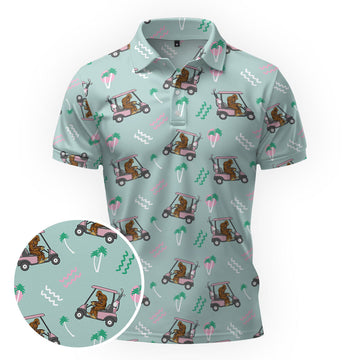Maxcorners Bigfoots Go Bogey Golf Polo Shirt