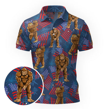 Maxcorners Bigfoot’s Independence Swing Golf Polo Shirt