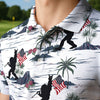 Maxcorners Bigfoot Freedom Parade Golf Polo Shirt