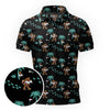 Maxcorners Rainbow Rider Sasquatch Golf Polo Shirt