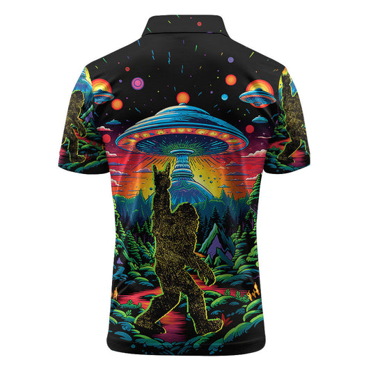 Maxcorners Sasquatch Signal Detected Golf Polo Shirt