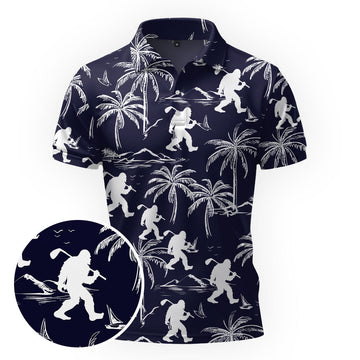 Maxcorners Sasquatch Summer Getaway Golf Polo Shirt