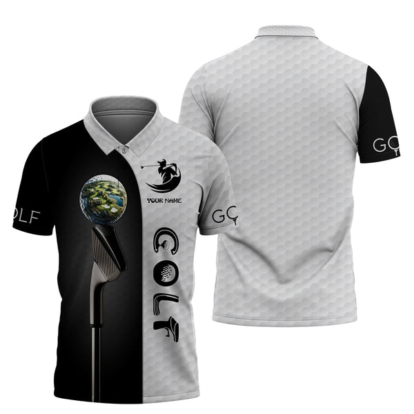 MaxCorners Golf Player Shirt Customized Name 3D Polo Shirt For Men