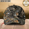 Maxcorners Deer Hunting Hunter American Flag Camo Personalized Cap (8 Colors)